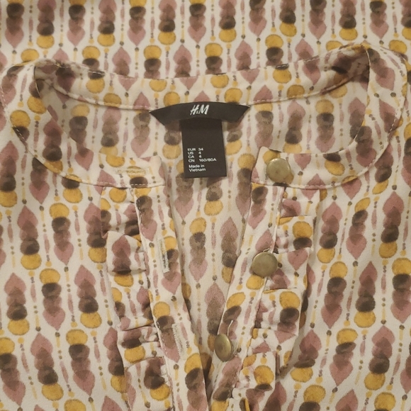 H&M 70s style dress size 4 - Picture 4 of 4